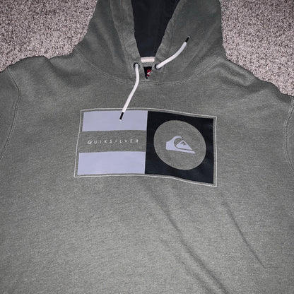 Quicksilver adult olive green comfort hoodie sweatshirt size XL