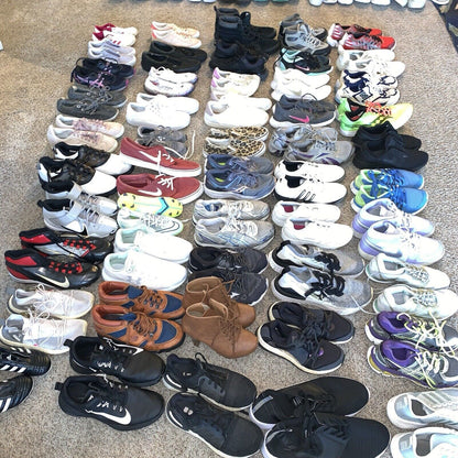 Wholesale Lot 10 Shoes Nike Adidas Vans ASICS Puma Sneakers Cleats Kid Women Men