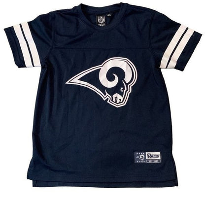 Youth kids, NFL team apparel, Los Angeles, Rams football jersey size YM 10/12