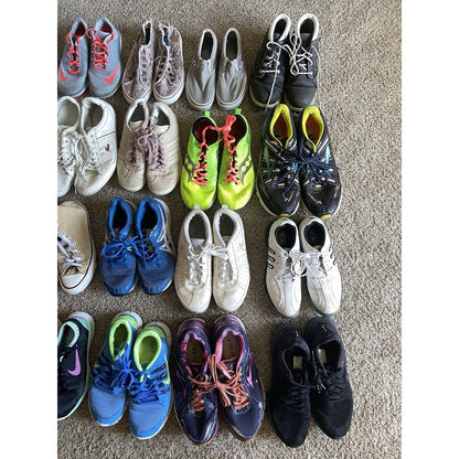 Wholesale Lot 10 Shoes Nike Adidas Vans ASICS Puma Sneakers Cleats Kid Women Men