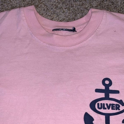 Culver Academies Oversized Long Sleeve Rugby T-Shirt pink size M/L