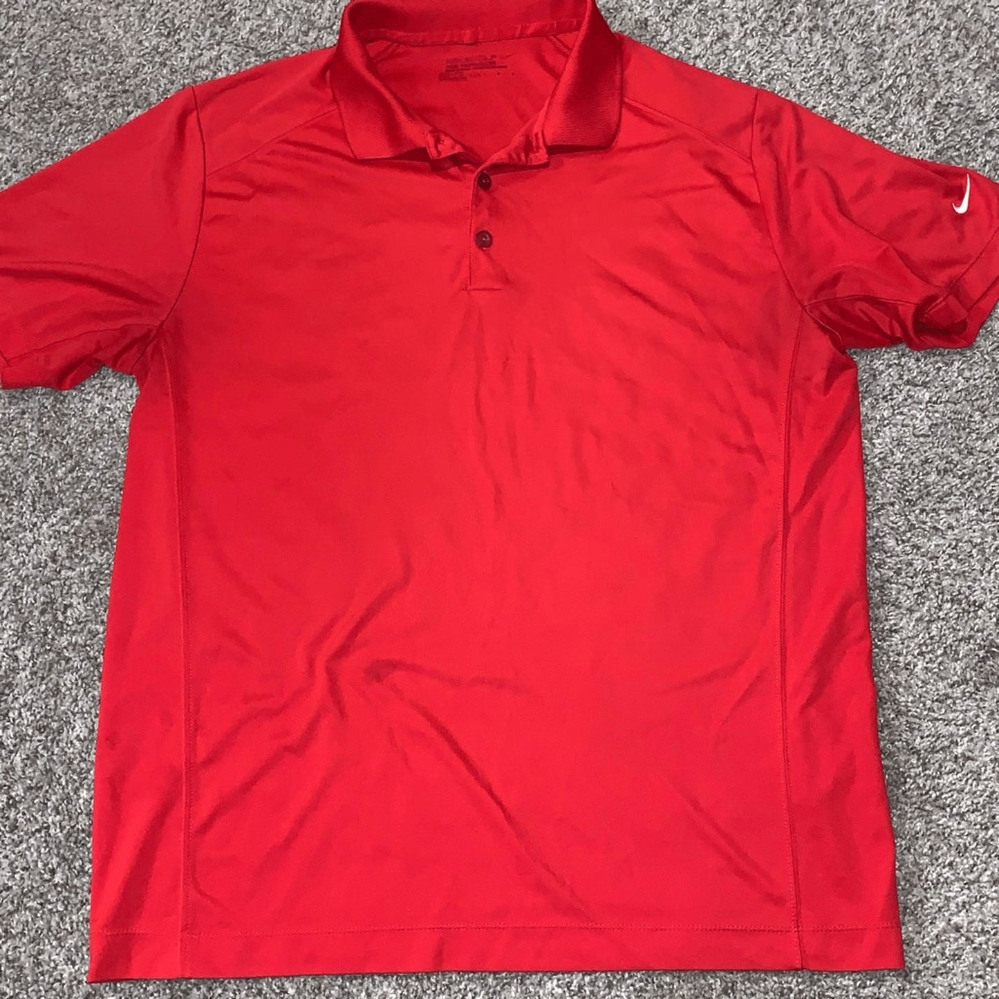 Nike men’s red polo dri-fit shirt size Large