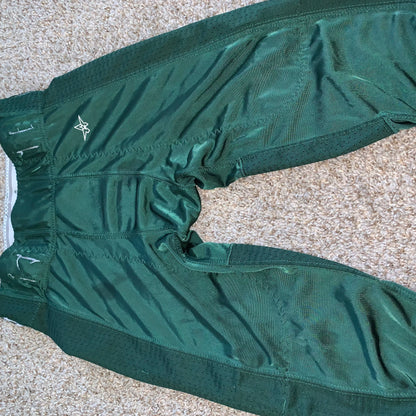 Allison Athletic Youth Football Pants Green pad inlets size YL