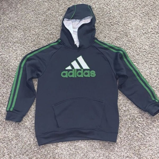 Adidas Stripes Climawarm Youth Boys Performance Hoodie Sweatshirt size Medium