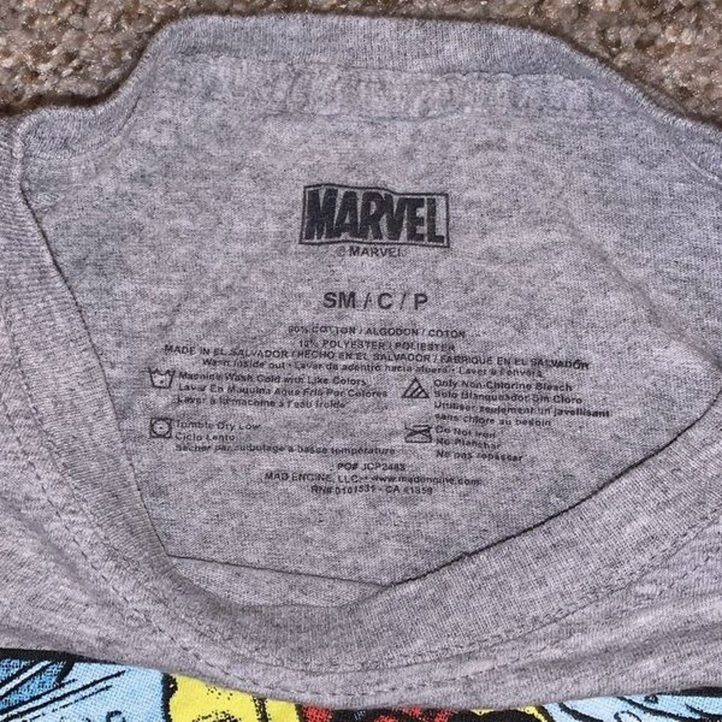 Marvel The Avengers Original Comics T-Shirt Cotton Size Small