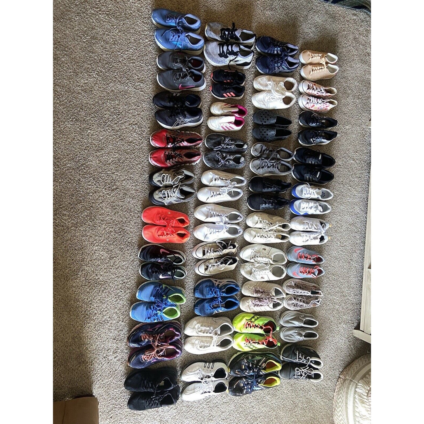 Wholesale Lot 10 Shoes Nike Adidas Vans ASICS Puma Sneakers Cleats Kid Women Men