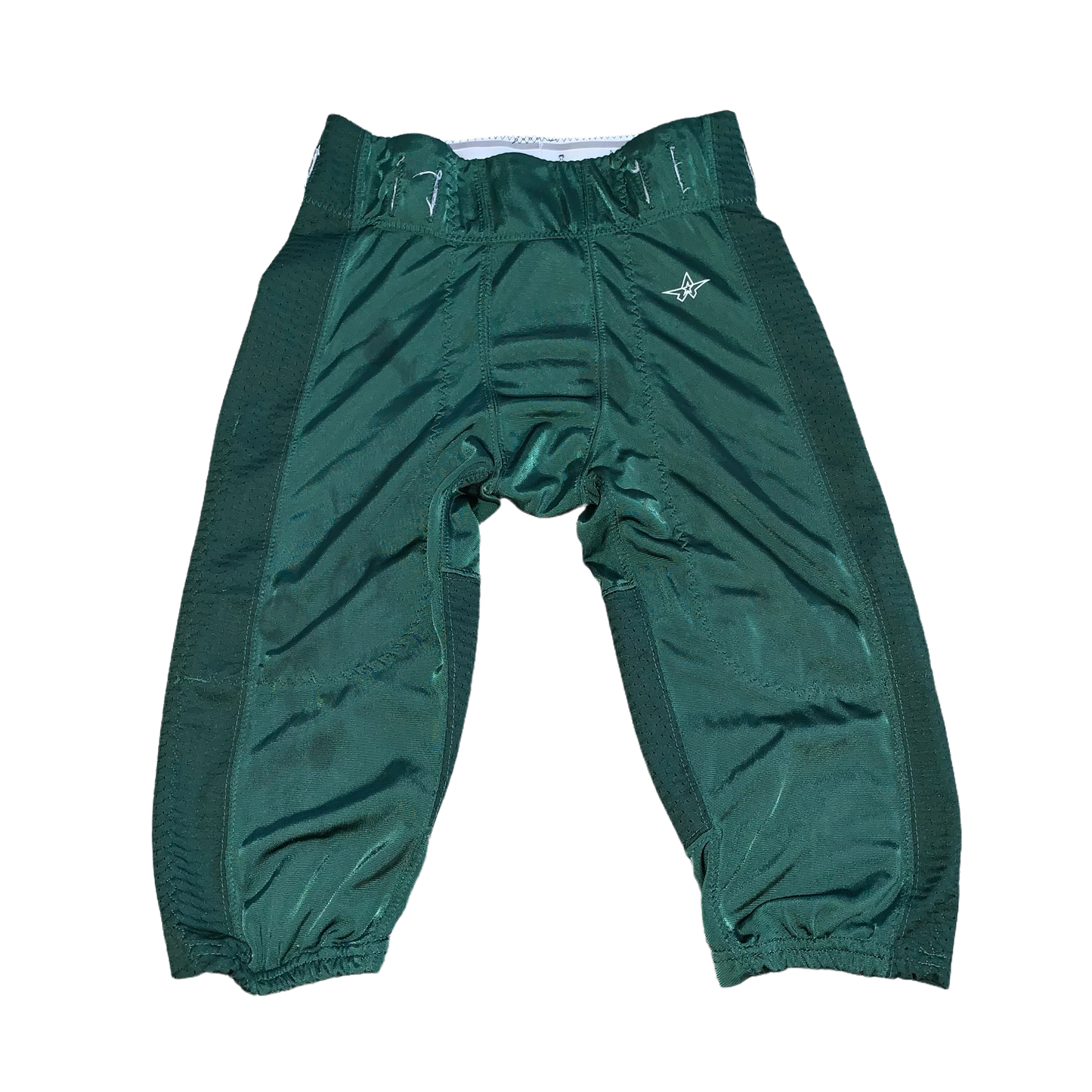 Allison Athletic Youth Football Pants Green pad inlets size YL