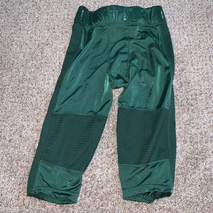 Allison Athletic Youth Football Pants Green pad inlets size YL