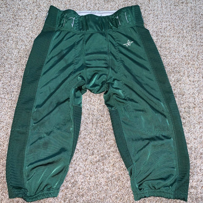 Allison Athletic Youth Football Pants Green pad inlets size YL