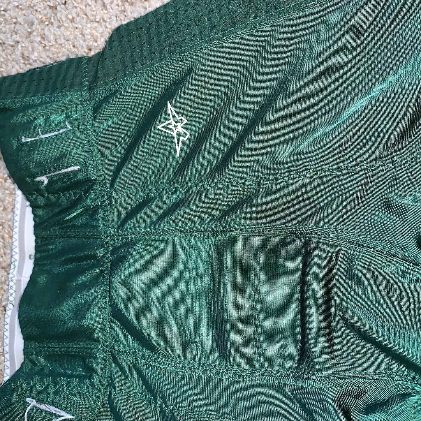 Allison Athletic Youth Football Pants Green pad inlets size YL