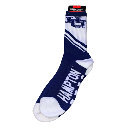 BigBoy Headgear Hampton University three-quarter athletic socks size large