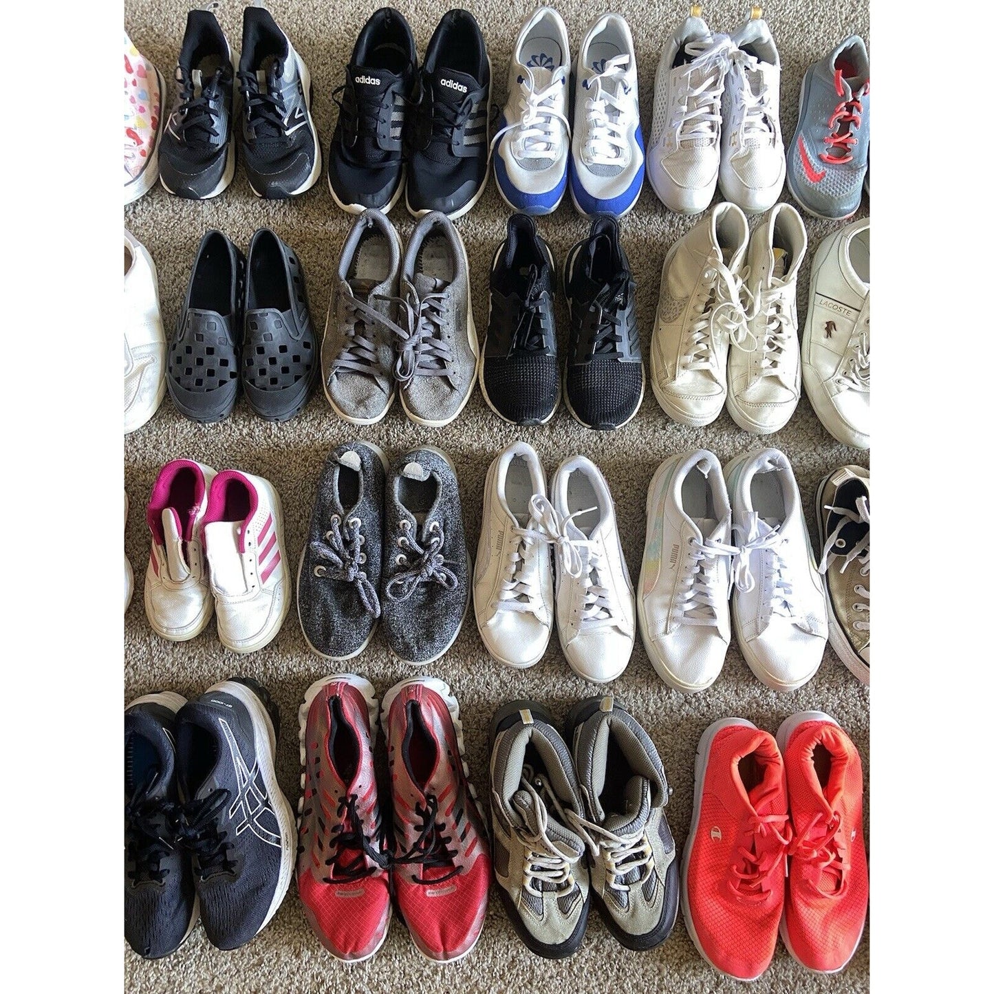 Wholesale Lot 10 Shoes Nike Adidas Vans ASICS Puma Sneakers Cleats Kid Women Men