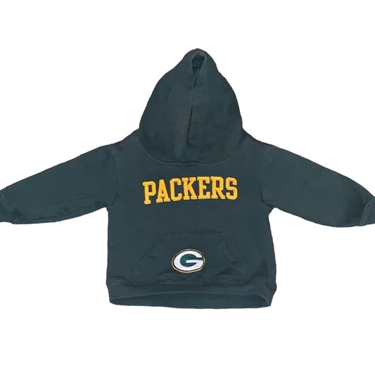 Toddler Green Bay Packers Embroidered NFL Team Kids Hoodies Sweatshirt size 2T