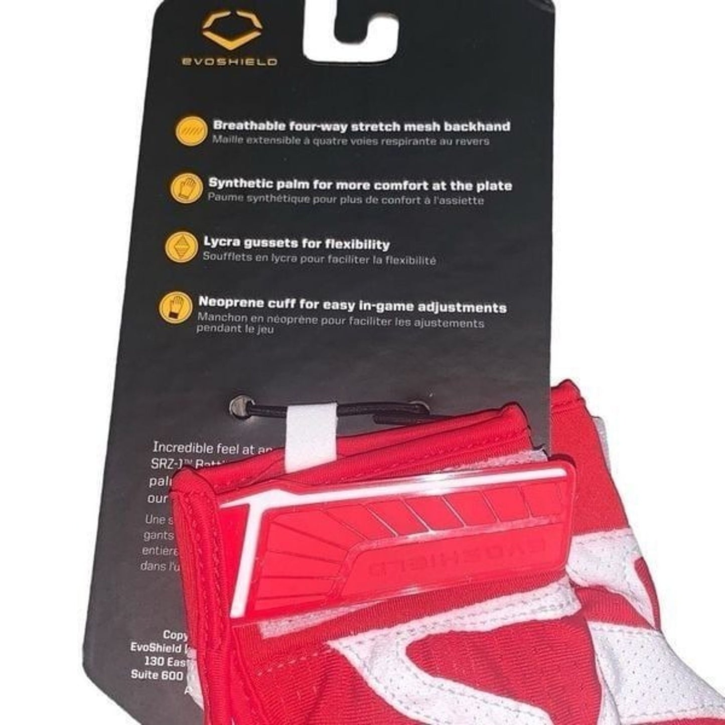 Evoshield SRZ-1 Batting Gloves youth Small