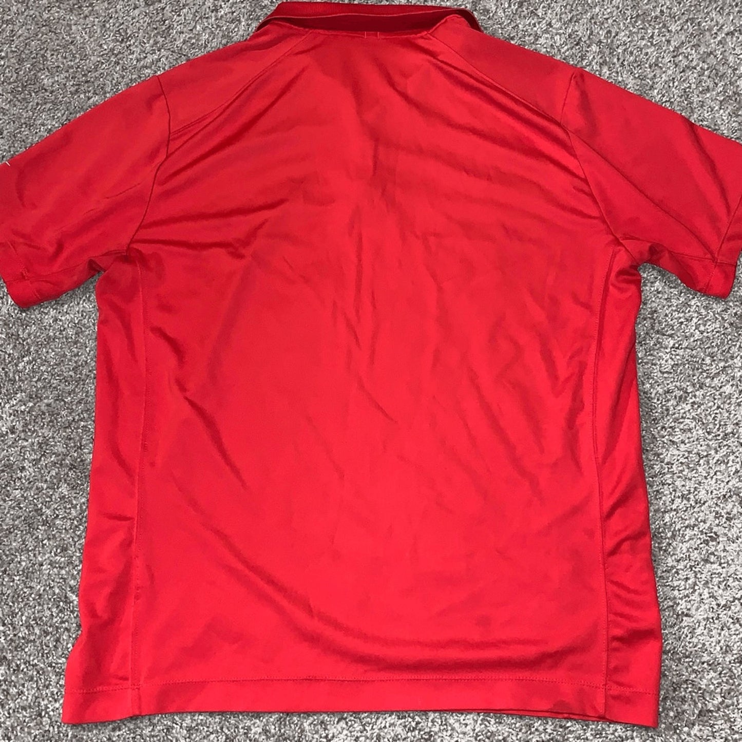 Nike men’s red polo dri-fit shirt size Large