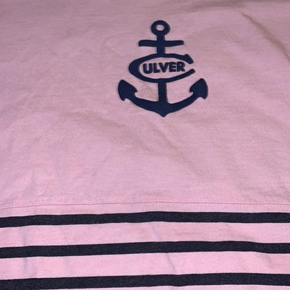 Culver Academies Oversized Long Sleeve Rugby T-Shirt pink size M/L