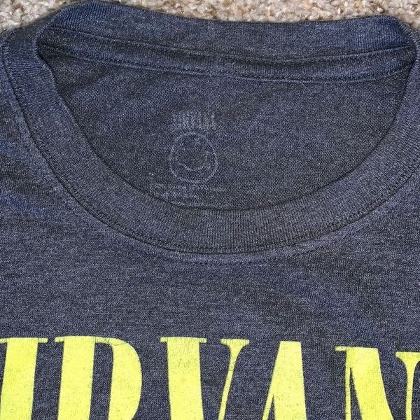 Nirvana women’s T-shirt, gray cotton size small