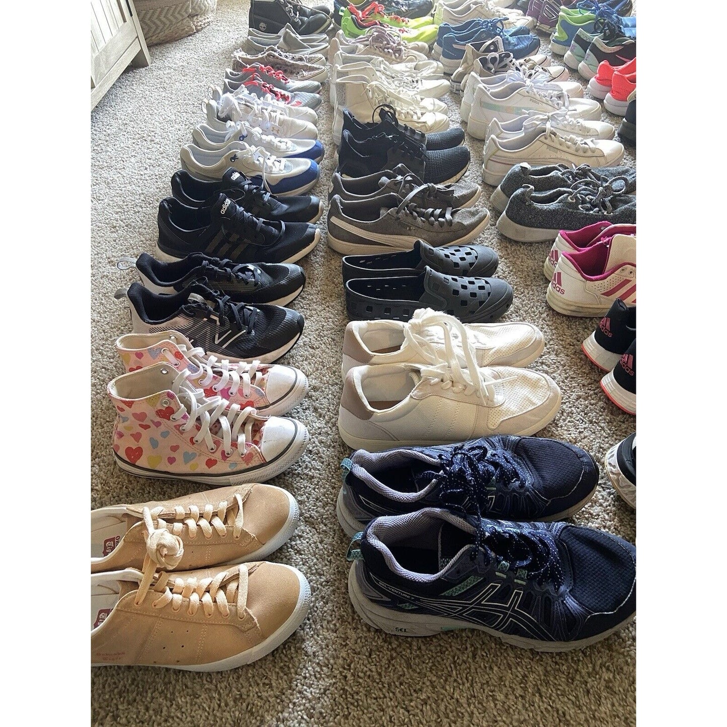 Wholesale Lot 10 Shoes Nike Adidas Vans ASICS Puma Sneakers Cleats Kid Women Men