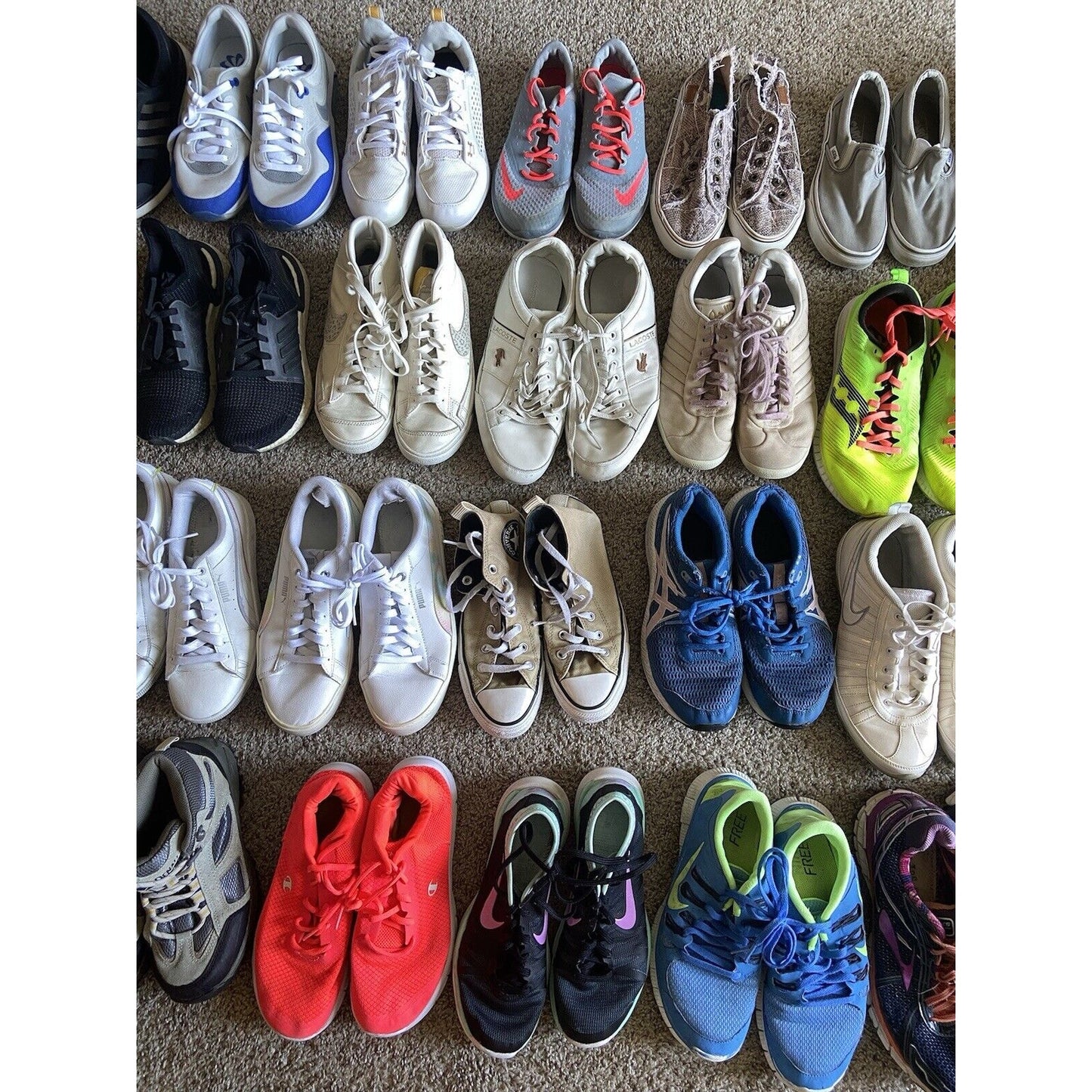 Wholesale Lot 10 Shoes Nike Adidas Vans ASICS Puma Sneakers Cleats Kid Women Men