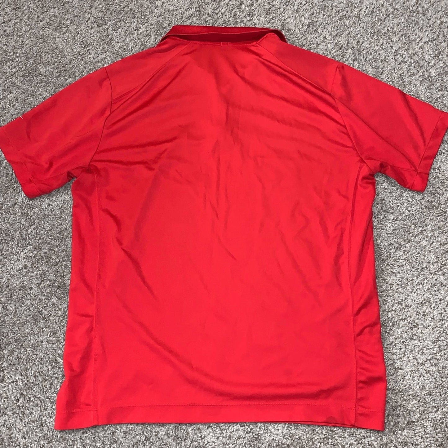 Nike men’s red polo dri-fit shirt size Large