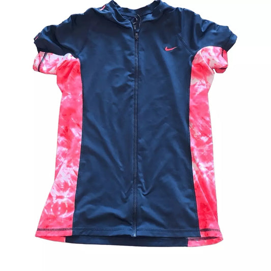 Nike women’s workout cycling zipup top shirt size large